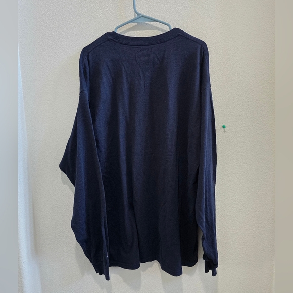 Champion Athletics Notre Dame l9ng sleeved t-shirt Navy blue with logo size  XXL - Picture 2 of 3